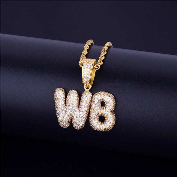 SMALL BUBBLE CUSTOM FONT NAME + CHAIN