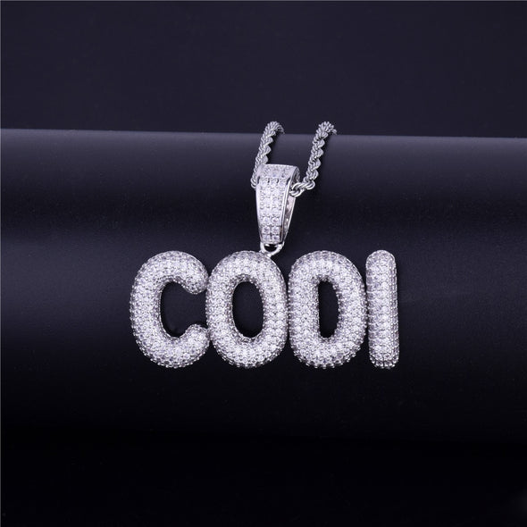 SMALL BUBBLE CUSTOM FONT NAME + CHAIN