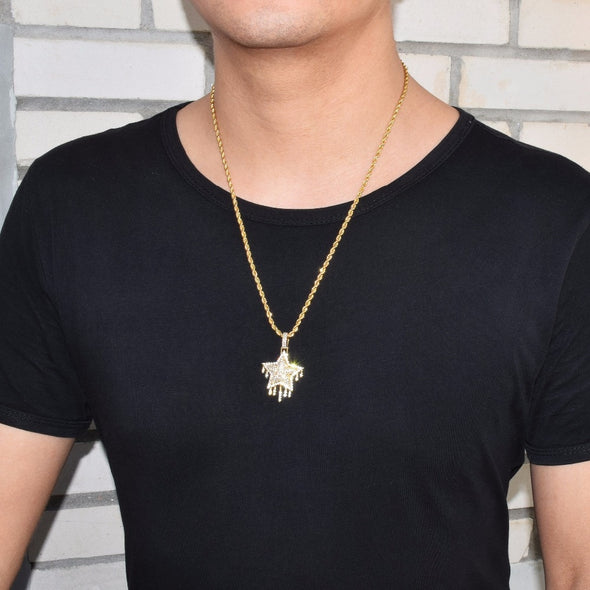 DRIP STAR MEDALLION + CHAIN